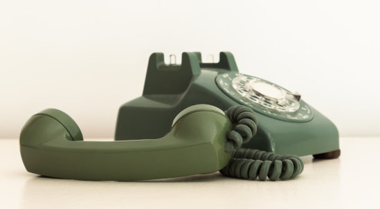 Dekorativ: Schnurkabel Telefon