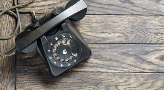 Dekorativ: Altes Telefon