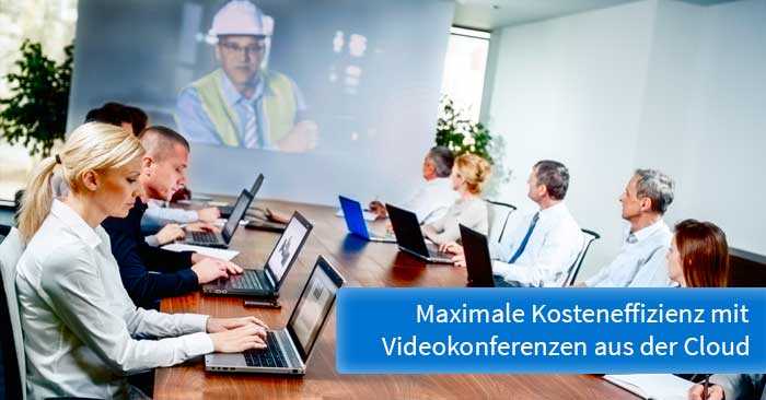 Grafik: Maximale Kosteneffizienz dank Videokonferenzen aus der Cloud