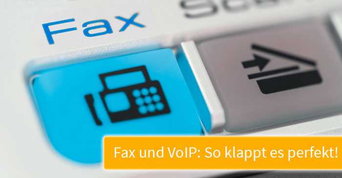 Grafik zur Kombination zwischen VoIP und Fax