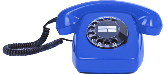 Dekorativ: altes Telefon